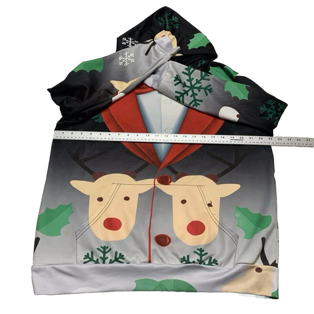 Suéter feo de esmoquin extragrande de John Hancock para hombre, sudadera navideña con capucha