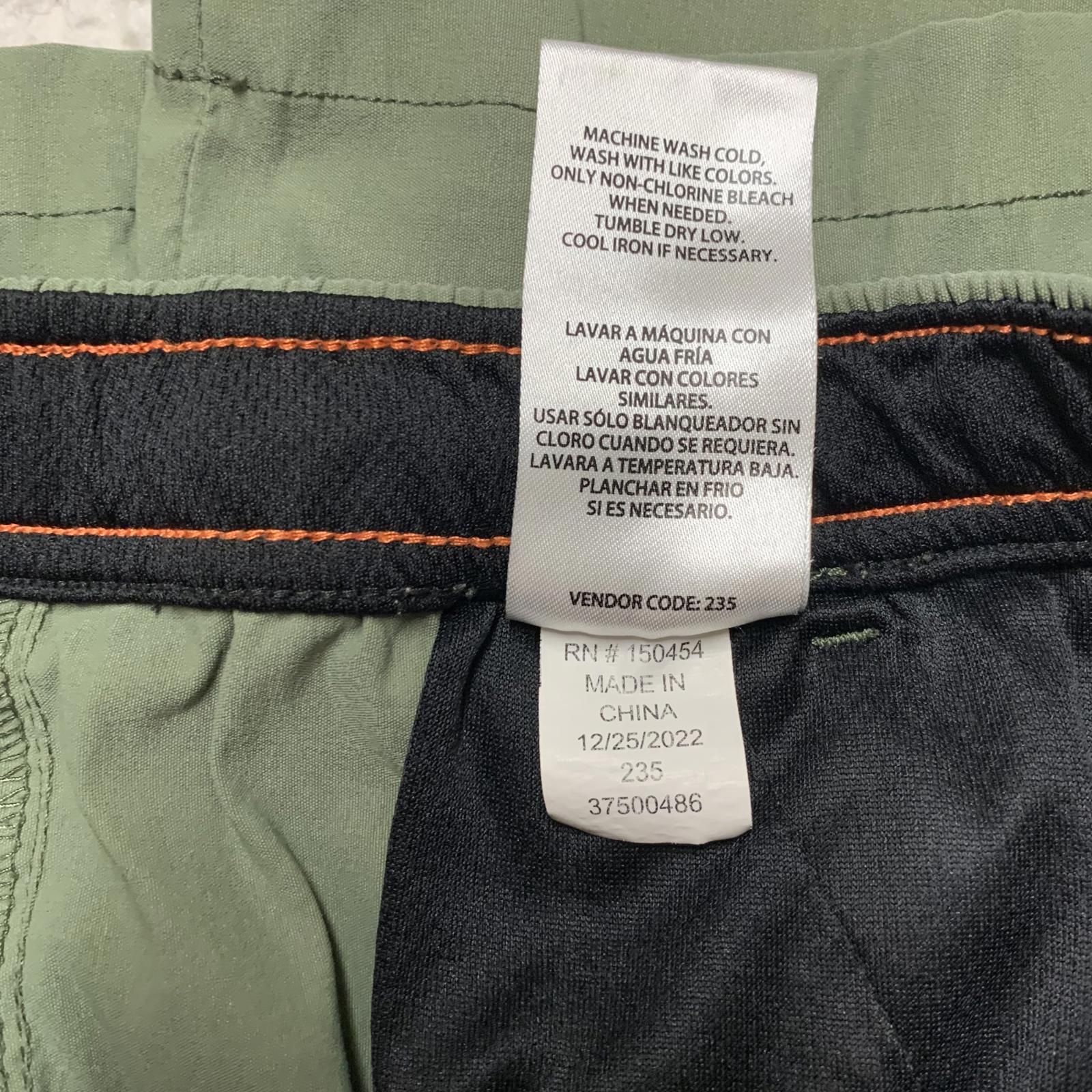Pantalones cortos cargo vintage impermeables para niños, talla M (10/12), verde oliva, talla 24