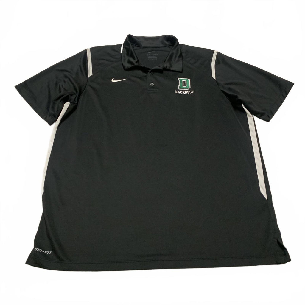 Polo de lacrosse Nike DRI-FIT para hombre, talla grande, color negro