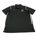 Nike DRI-FIT Mens Sz Large Black Lacrosse Polo Black