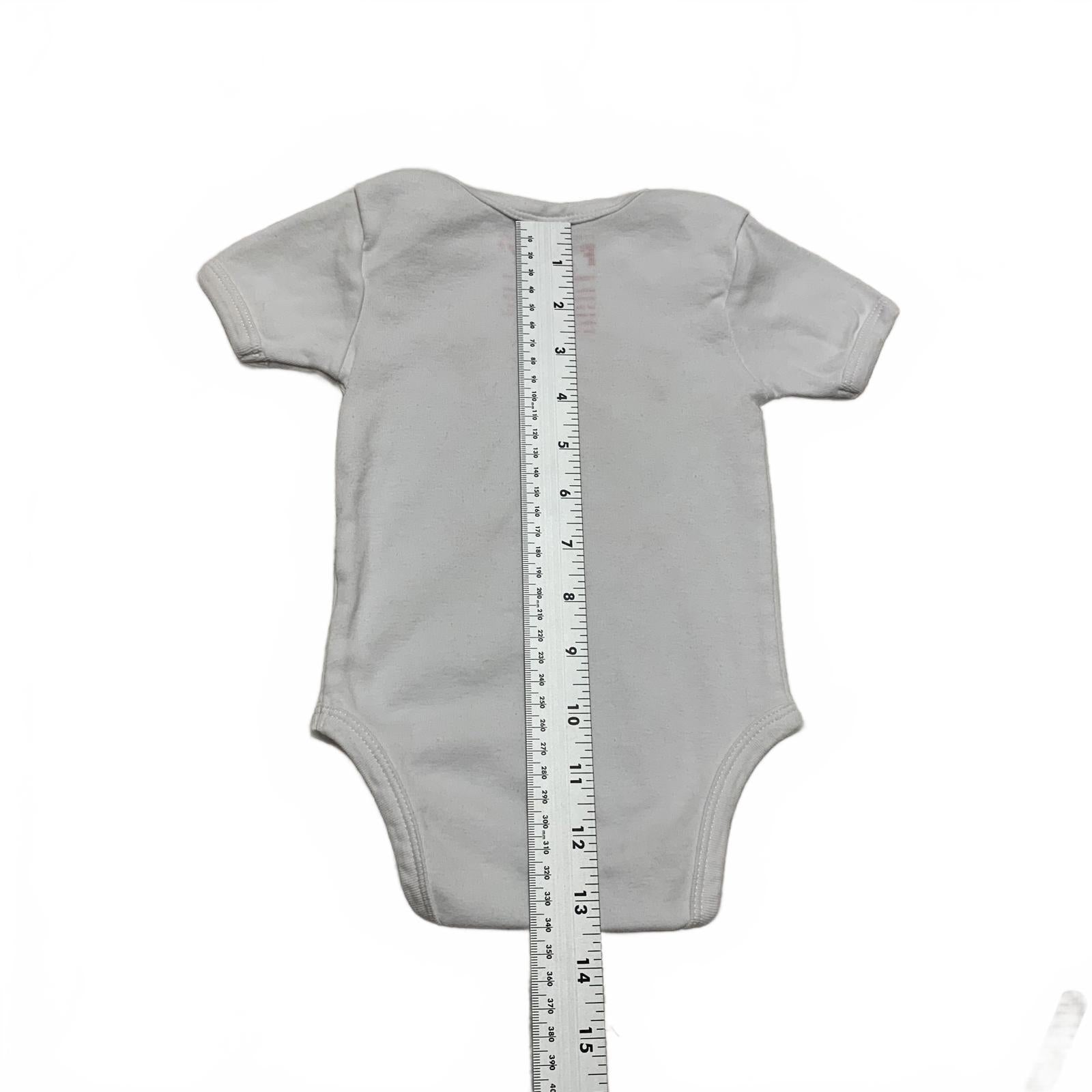 Camiseta oficial con licencia del Departamento de Bomberos de Nueva York, talla 6-9 meses, color blanco y rojo, para bebé.