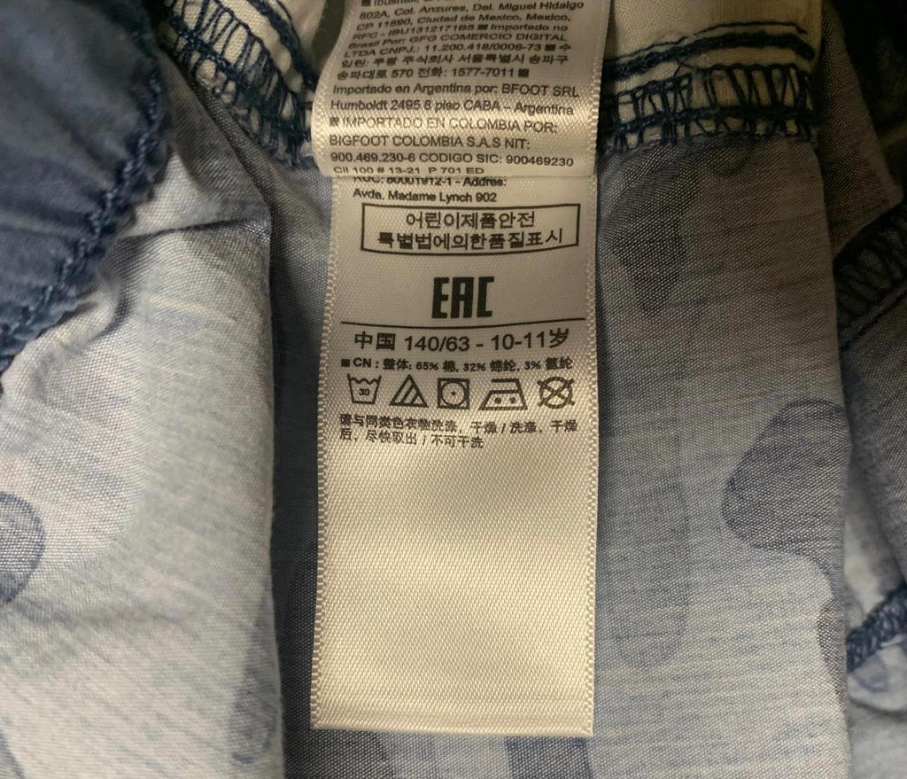 Pantalones cortos cargo de camuflaje azul para niños GAP talla grande verano W22