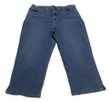 Gloria Vanderbilt Women's Jeans Amanda Size 16 Denim Crop