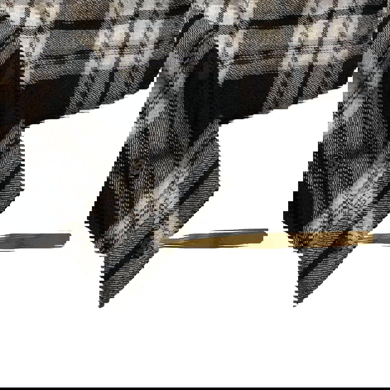 Túnica de franela a cuadros American Eagle, talla pequeña, negra, blanca, con pinzas, jegging, talla M