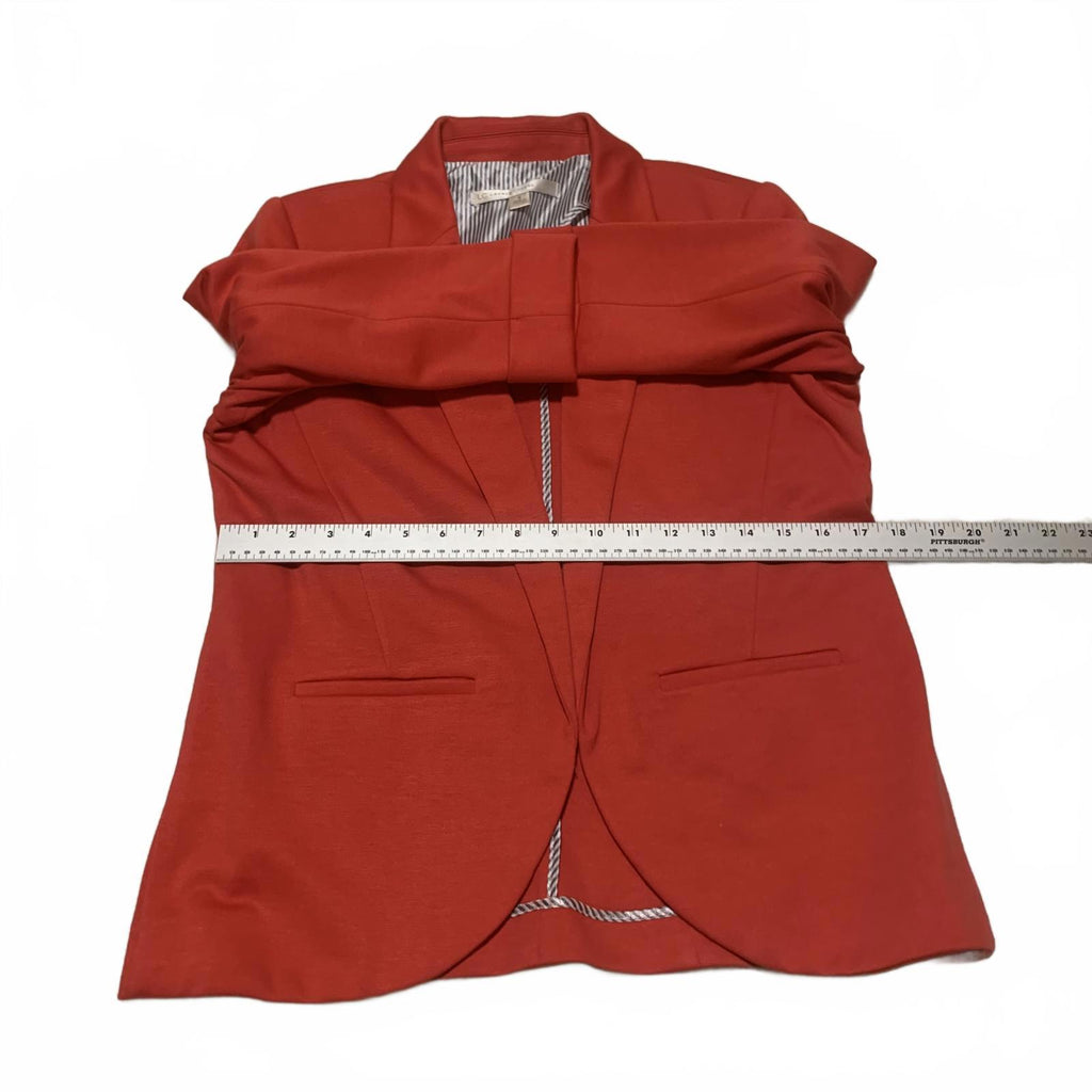 Chaqueta elástica con mangas 3/4 y abertura frontal para mujer de LC Lauren Conrad, talla 8