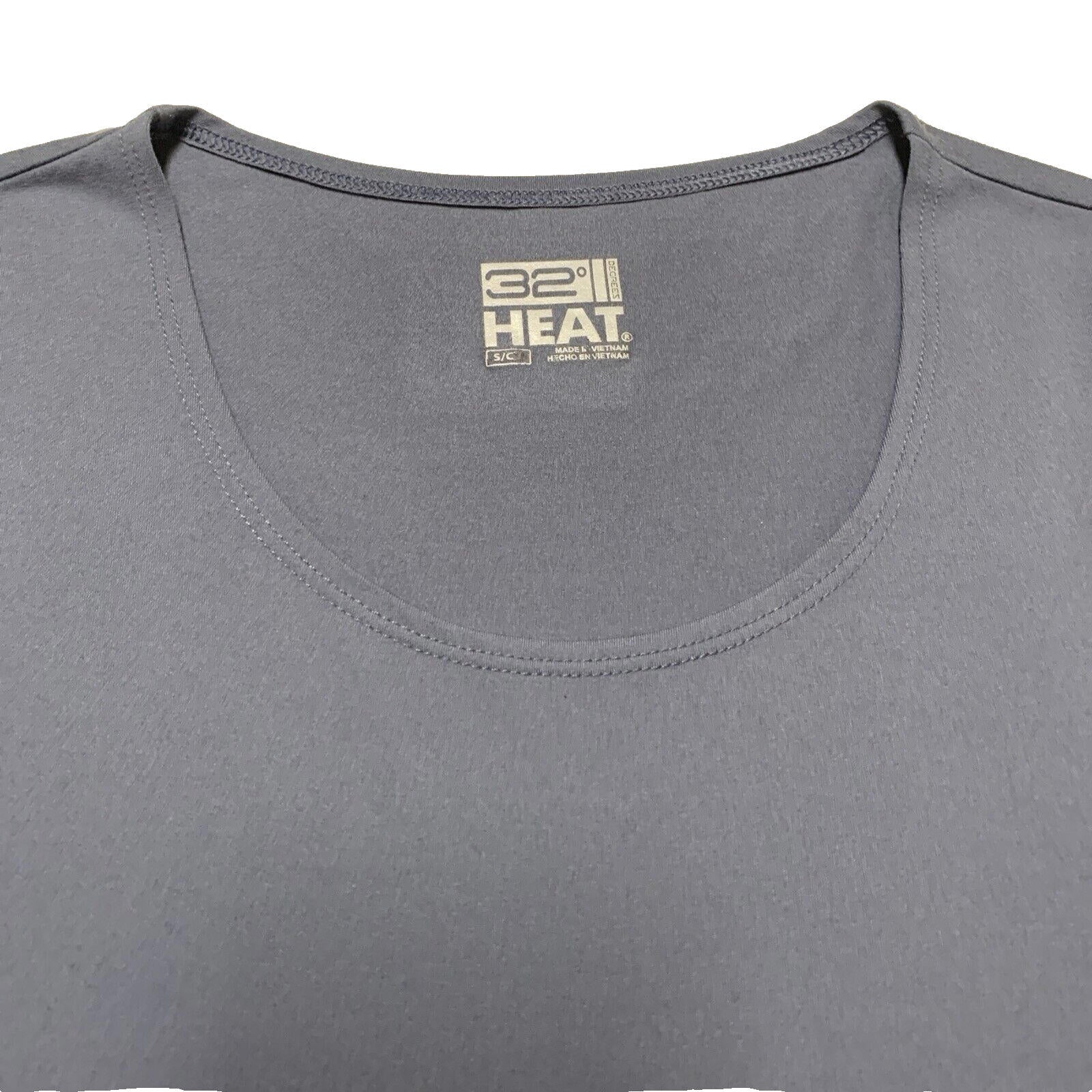 Camiseta azul de cuello redondo suave para mujer, talla pequeña, 32 grados de calor, para ponerse debajo