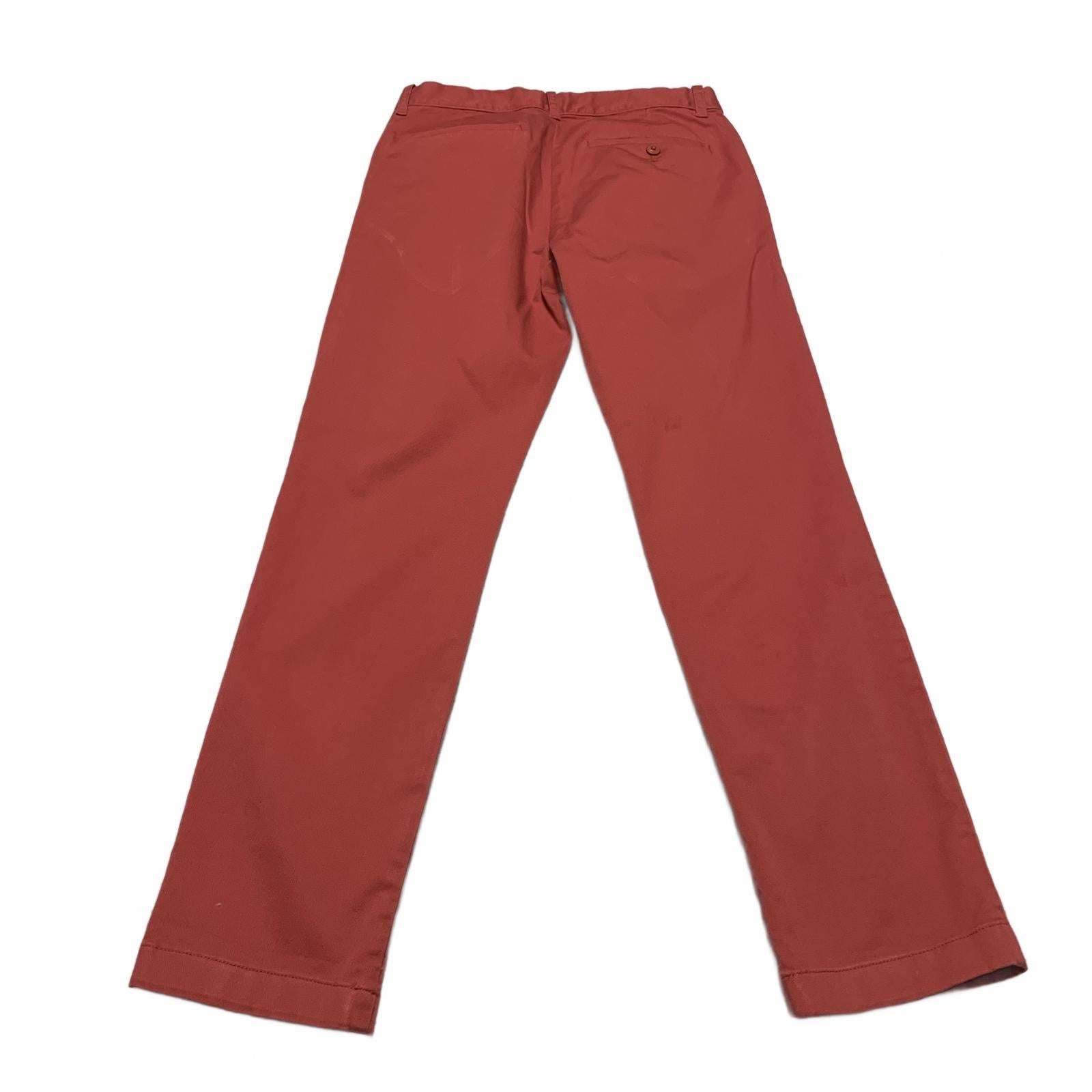 Pantalones Crewcuts Kids, talla 14, color rojo y naranja, corte ajustado, cintura ajustable, 28 x 28 L