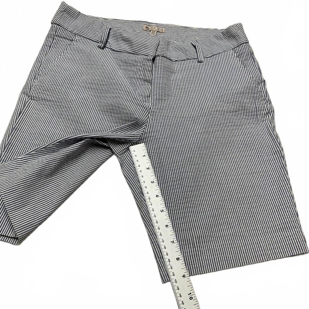 Bermudas elásticas a rayas VTG Lila Rose para mujer, talla 10, ancho 32