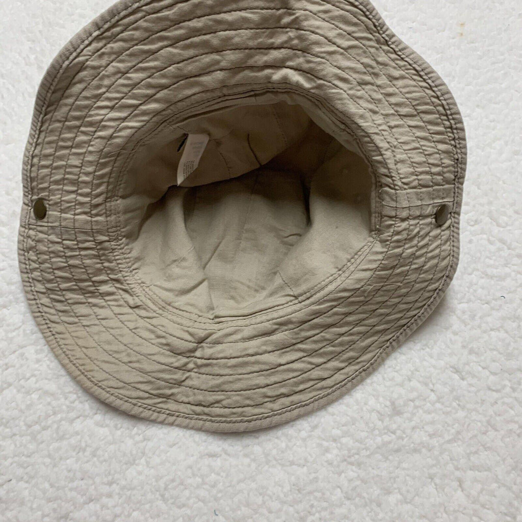 Gorra de pescador Old Navy con laterales a presión y diseño de cubo Explorer para niños, talla M, color beige