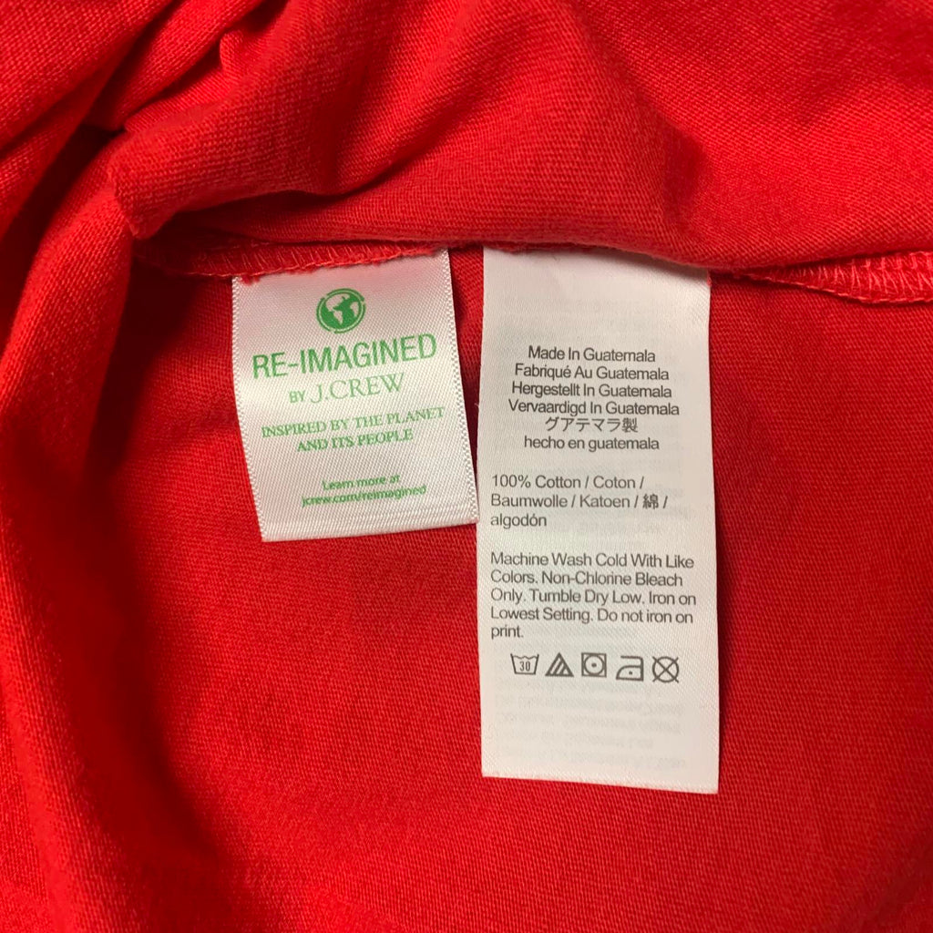 Camiseta de coleccionista con corazón de leopardo rojo de J.Crew, talla mediana para mujer