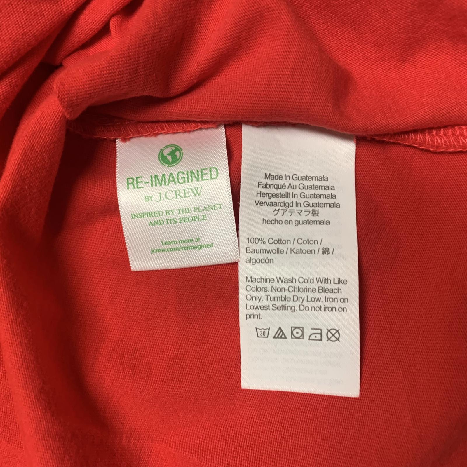 Camiseta de coleccionista con corazón de leopardo rojo de J.Crew, talla mediana para mujer