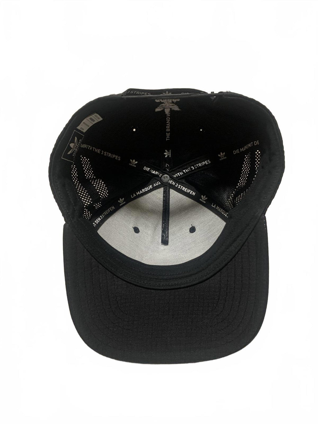 Gorra de béisbol negra con parche del logotipo de Adidas OSFA para hombre