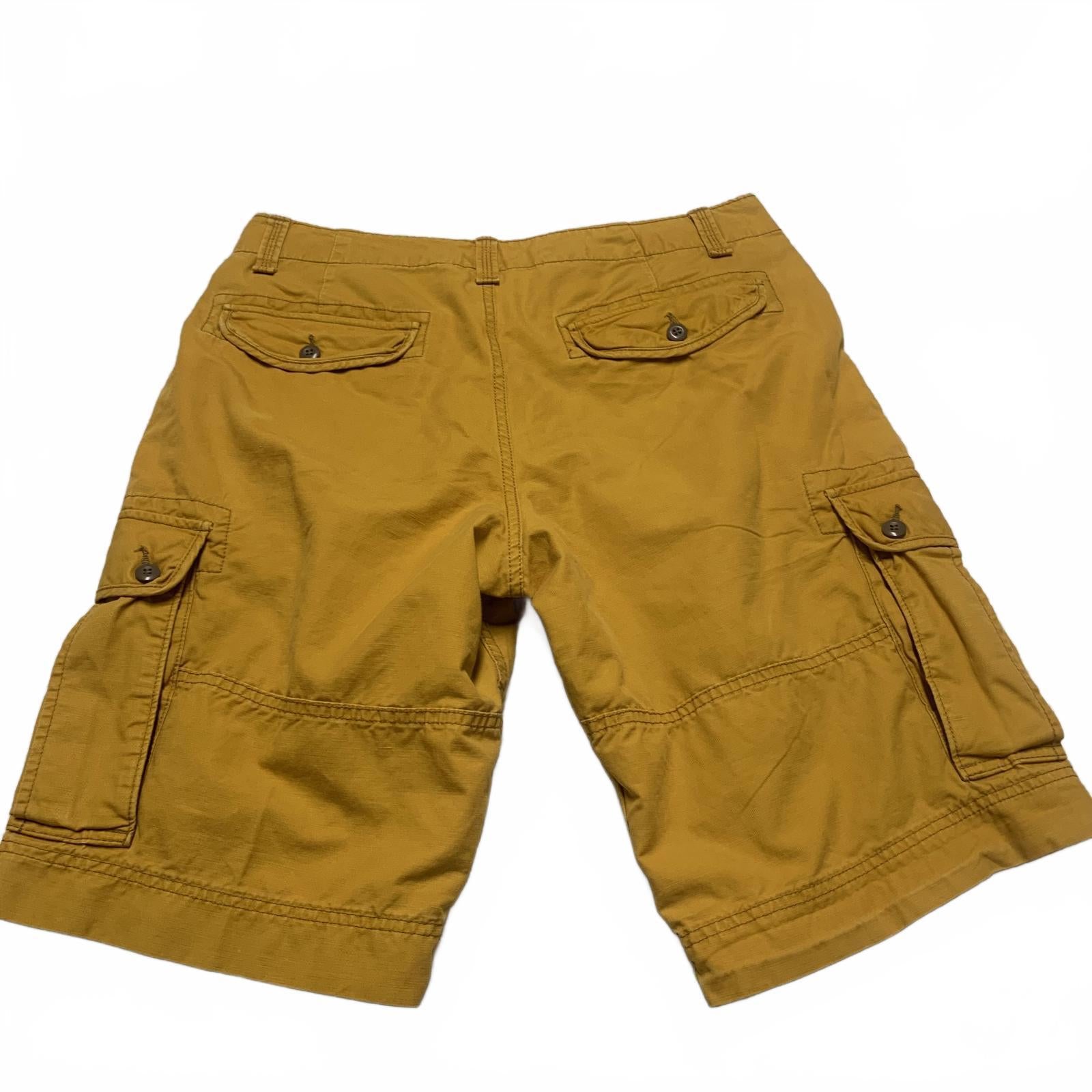 Pantalones cortos cargo Gap para hombre, talla 32, amarillos, informales, cómodos, W33, dorados