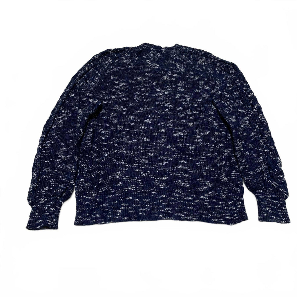 Suéter tipo cárdigan con botones azul marino Time and True para mujer, talla extra grande 16-18