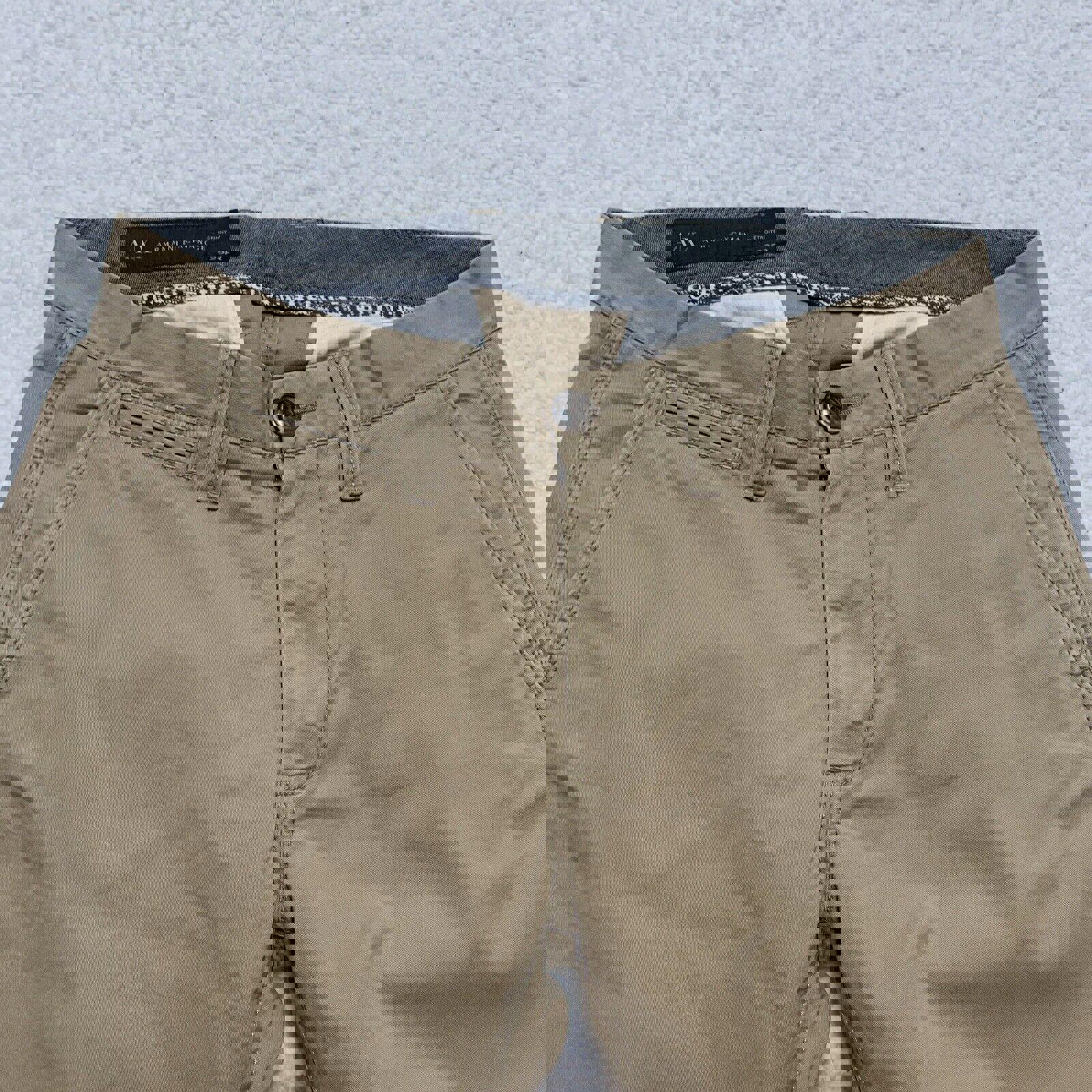 Pantalón chino ajustado de algodón de pierna recta para hombre, talla 29R, de Armani Exchange, A/X