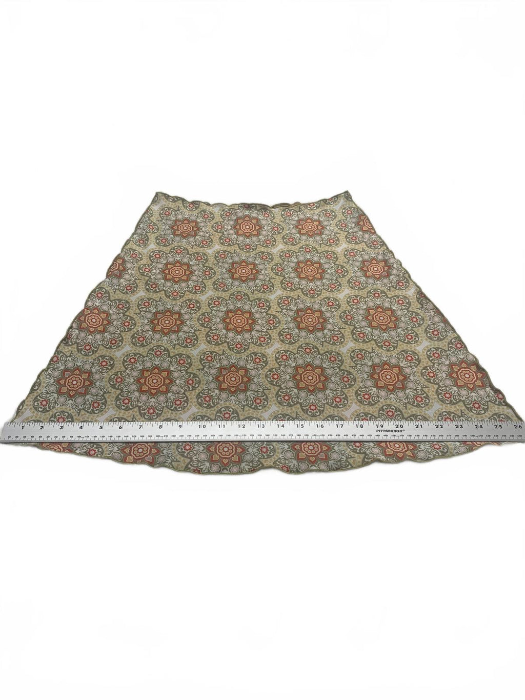 Haystacks Sz M Colorful Chic Floral Boho Artwear Reversible A- Line Skirt USA