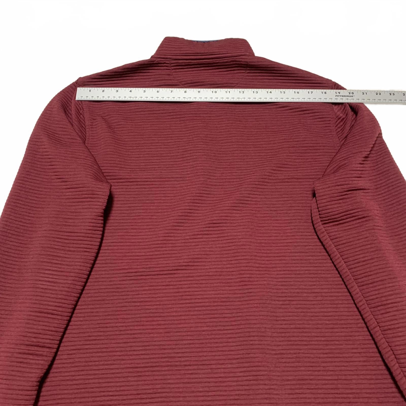 Chaqueta polar auténtica color burdeos de J.Crew, talla grande para hombre