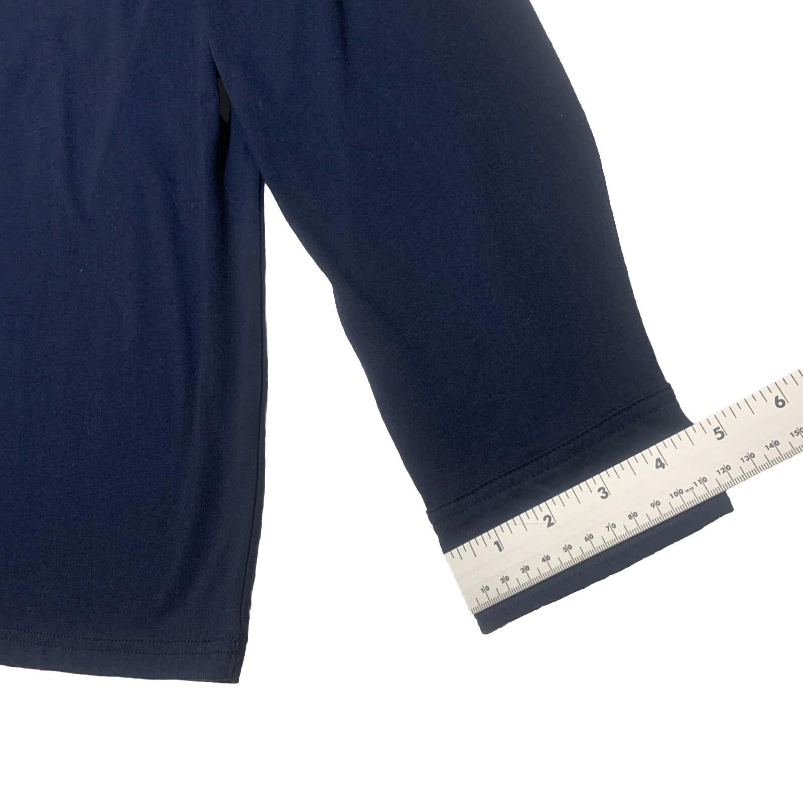 Polo de manga larga azul marino XXL para hombre de Coofandy con cuello a cuadros y bolsillo