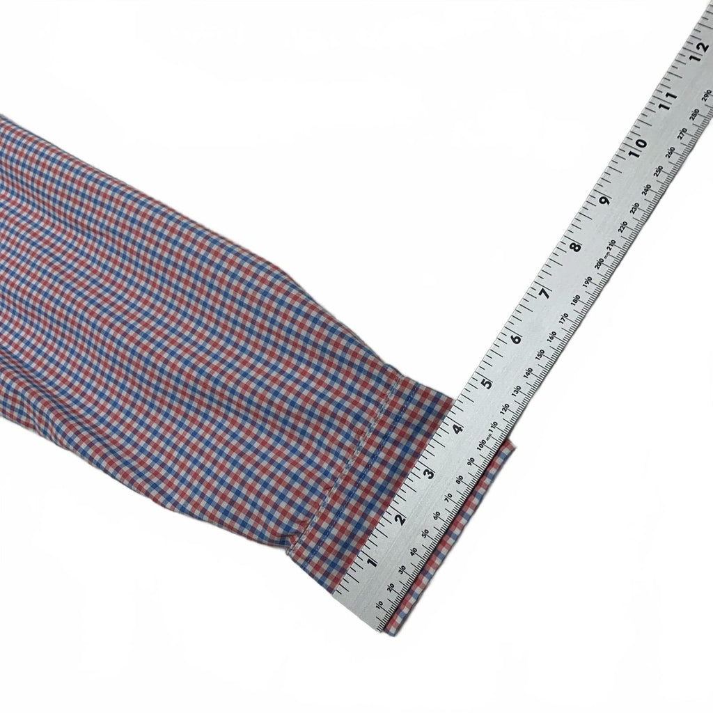 Camisa con botones Murray de corte entallado a cuadros rojos y azules grandes para hombre de Vineyard Vines