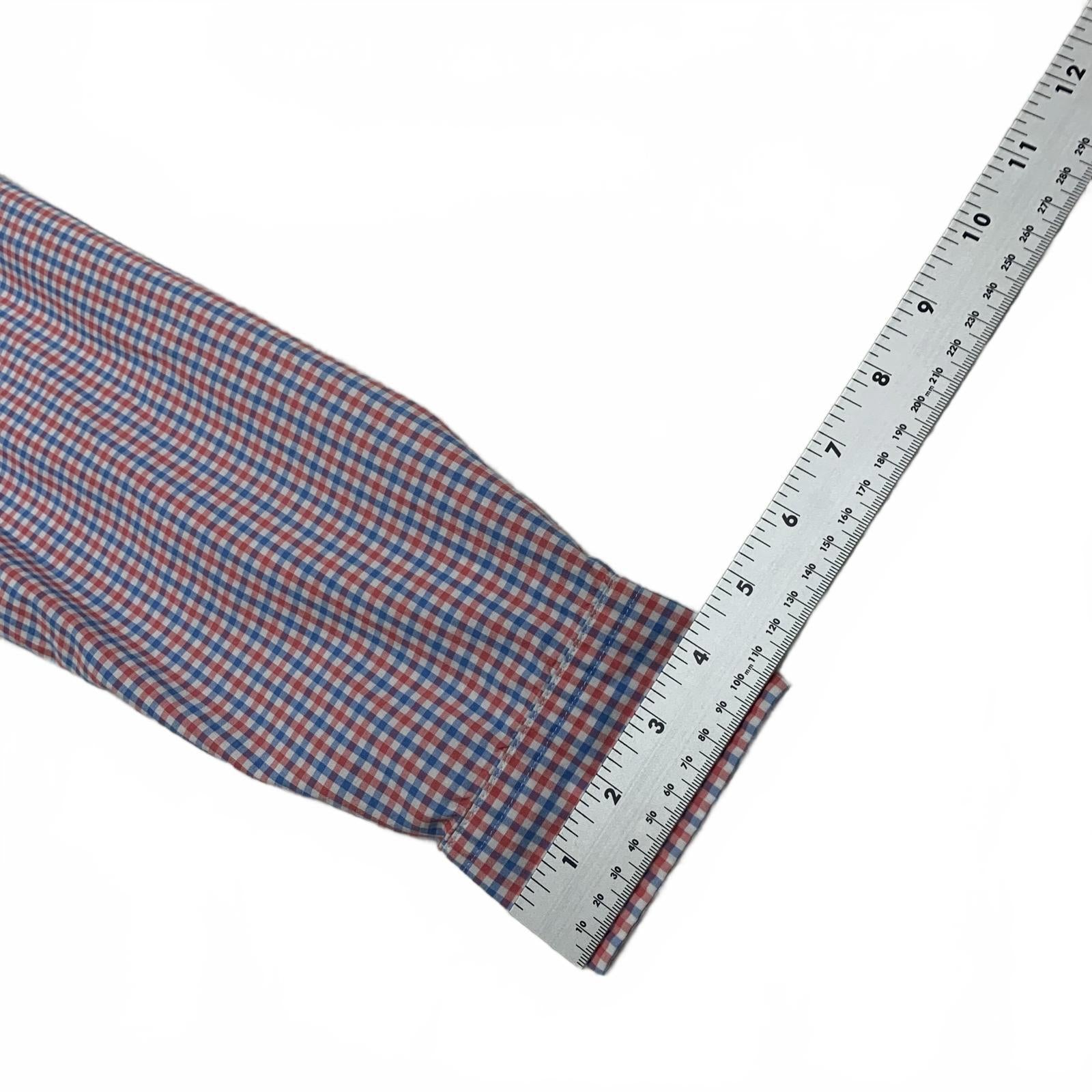 Camisa con botones Murray de corte entallado a cuadros rojos y azules grandes para hombre de Vineyard Vines