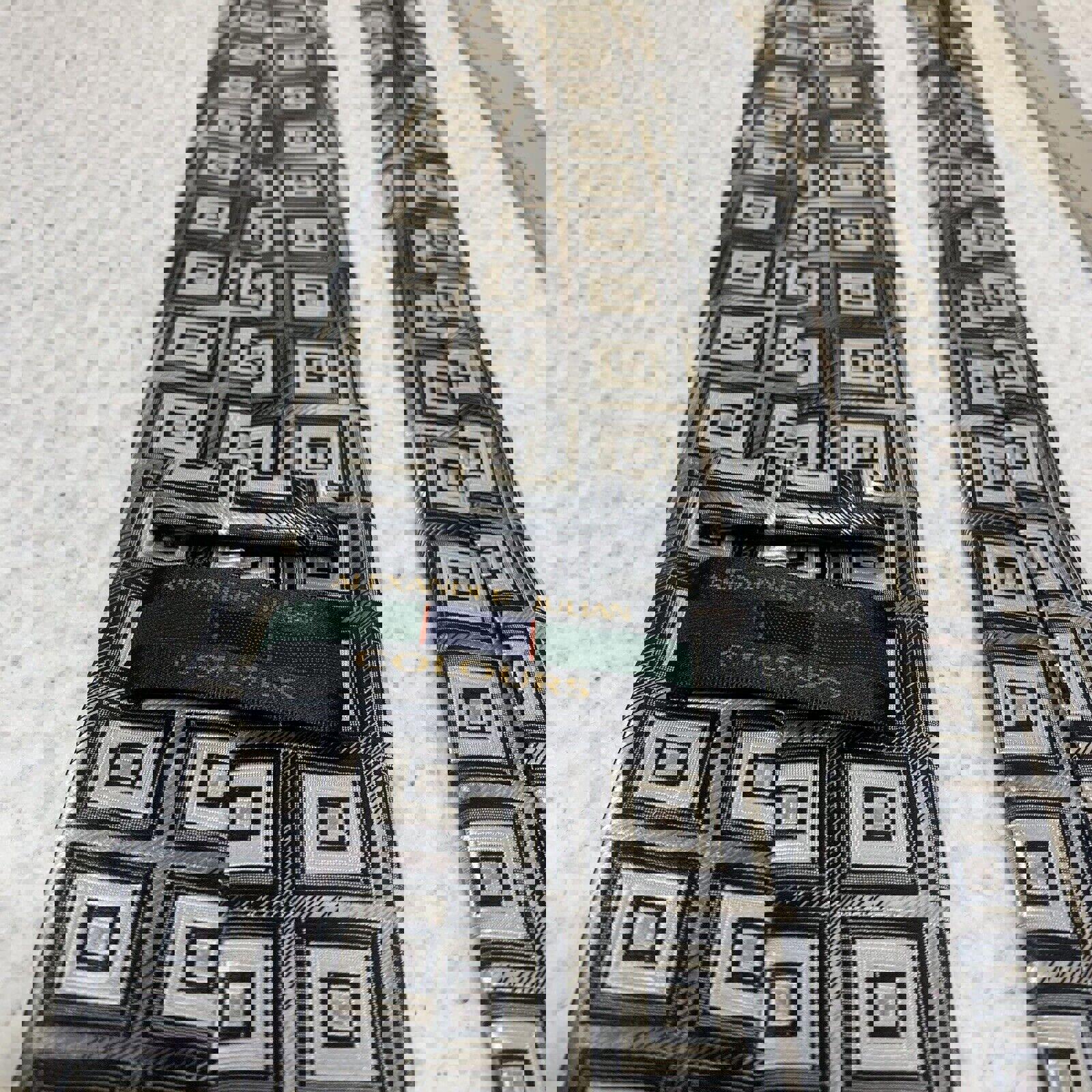 Corbatas con estampado geométrico para hombre Alexander Julian Colorirá, rojo y negro, lote de 2