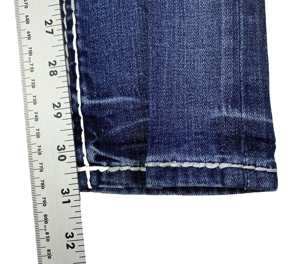 Vaqueros Rock Revival para mujer, talla 27, con bolsillo vaquero y puntadas llamativas