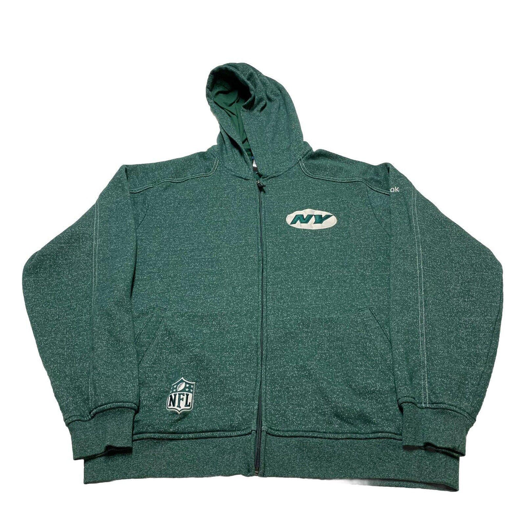 Reebok On Field New York NFL Men's M Green Hoodie Sweatshirt Full Zip