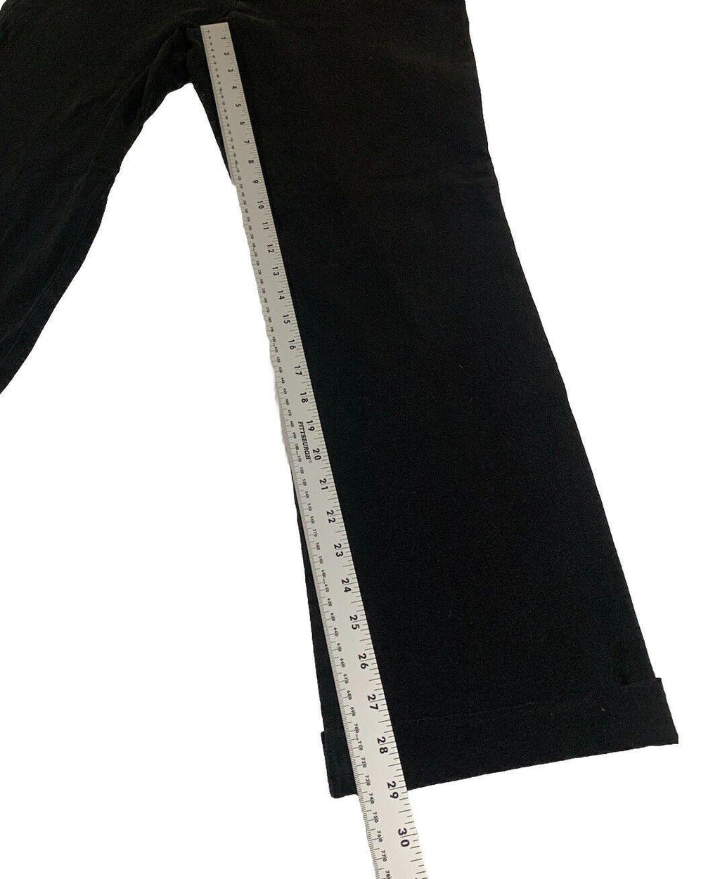 Pantalones chinos Lauren Ralph Lauren para mujer, talla 8, pierna recta, negros