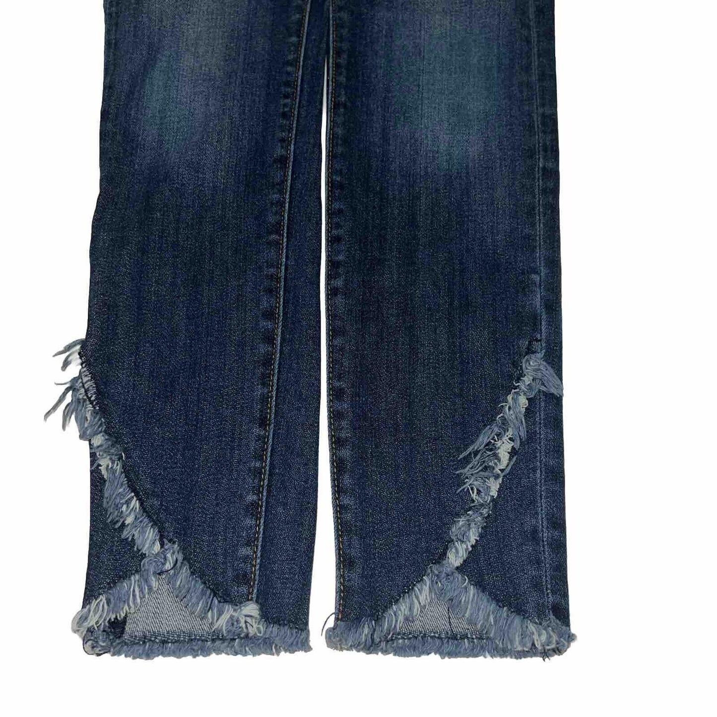 VIGOSS Marley Skinny Jeans Women's 25 X 26 Blue Distressed Mid Rise Denim