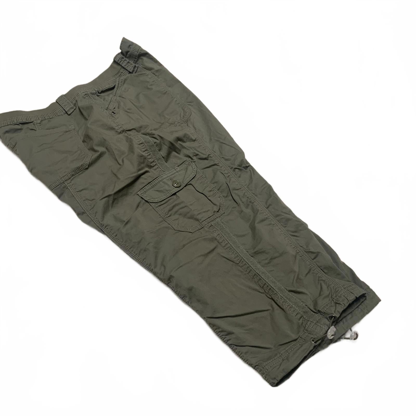Pantalones capri cargo verde oliva para mujer, talla 16, talla 37, elásticos, de Style &amp; Co.