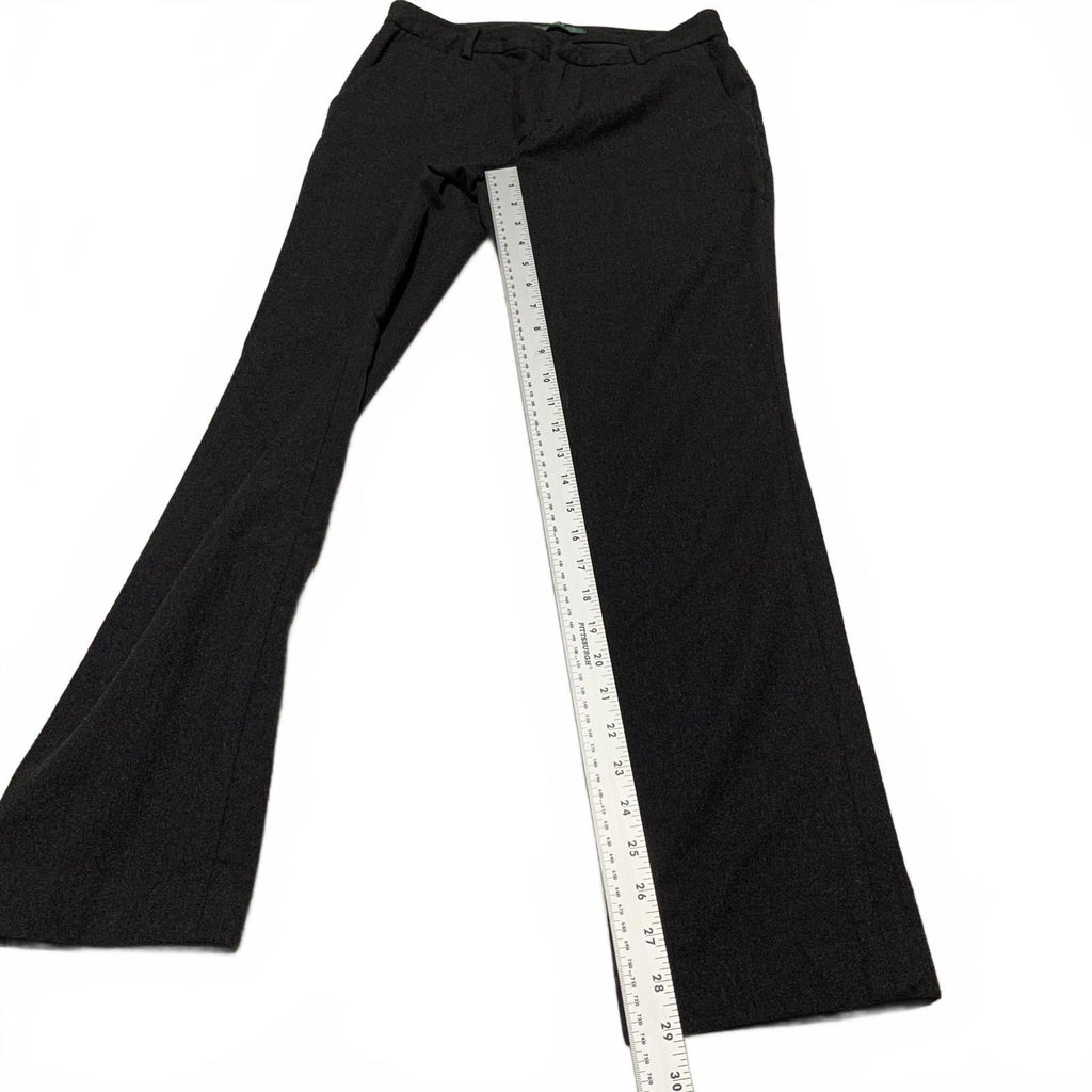 Pantalones de vestir de lana gris carbón Lauren Ralph Lauren para mujer, talla 2P, talla pequeña, ancho 27 x 29