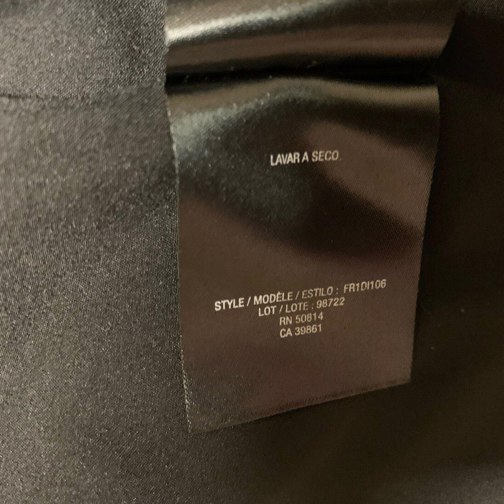 Blazer de punto Tahari de doble textura para mujer, talla 4, negro y gris