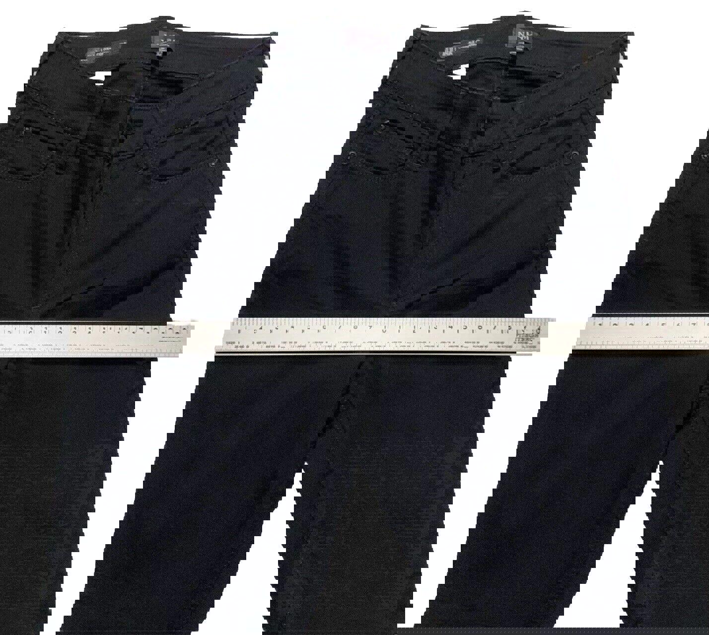 Vaqueros negros NYDJ talla 6 para mujer, pierna recta, tecnología Lift Tuck y elásticos