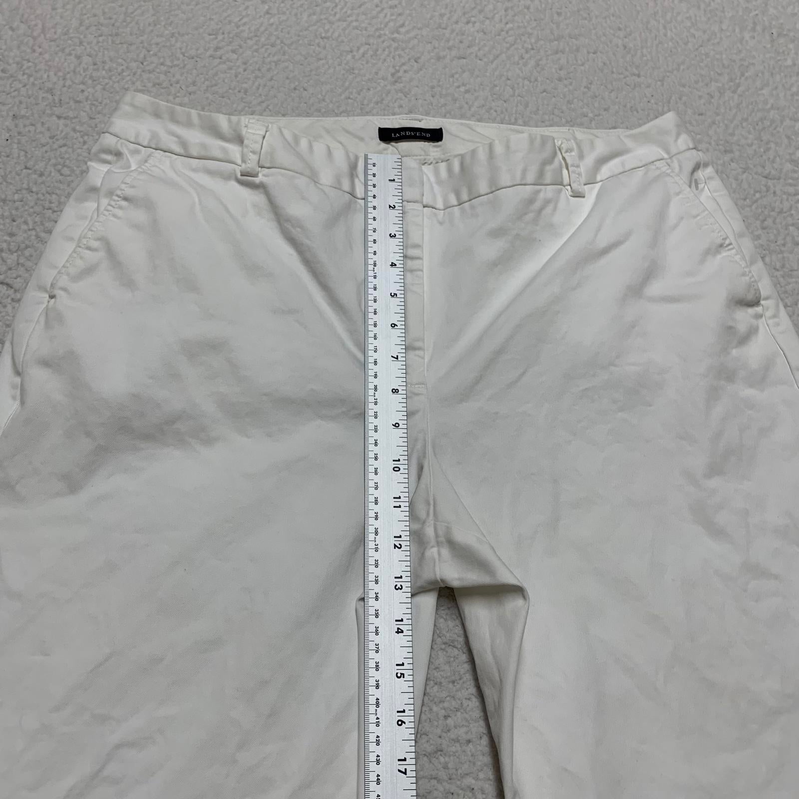Pantalones anchos blancos Lands' End para mujer, talla 16T