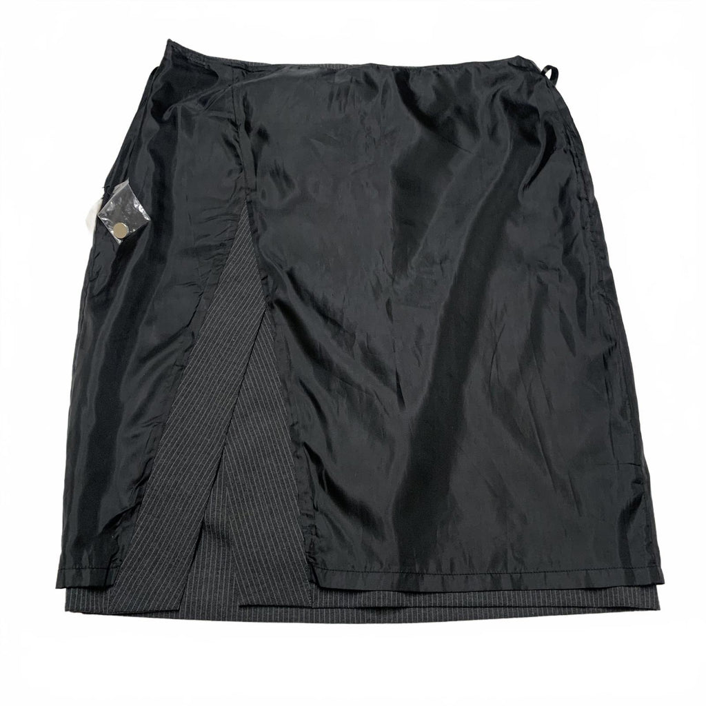 Falda de rayas grises con abertura lateral para mujer Marc Andrew, talla 12, de Marc New York Vintage