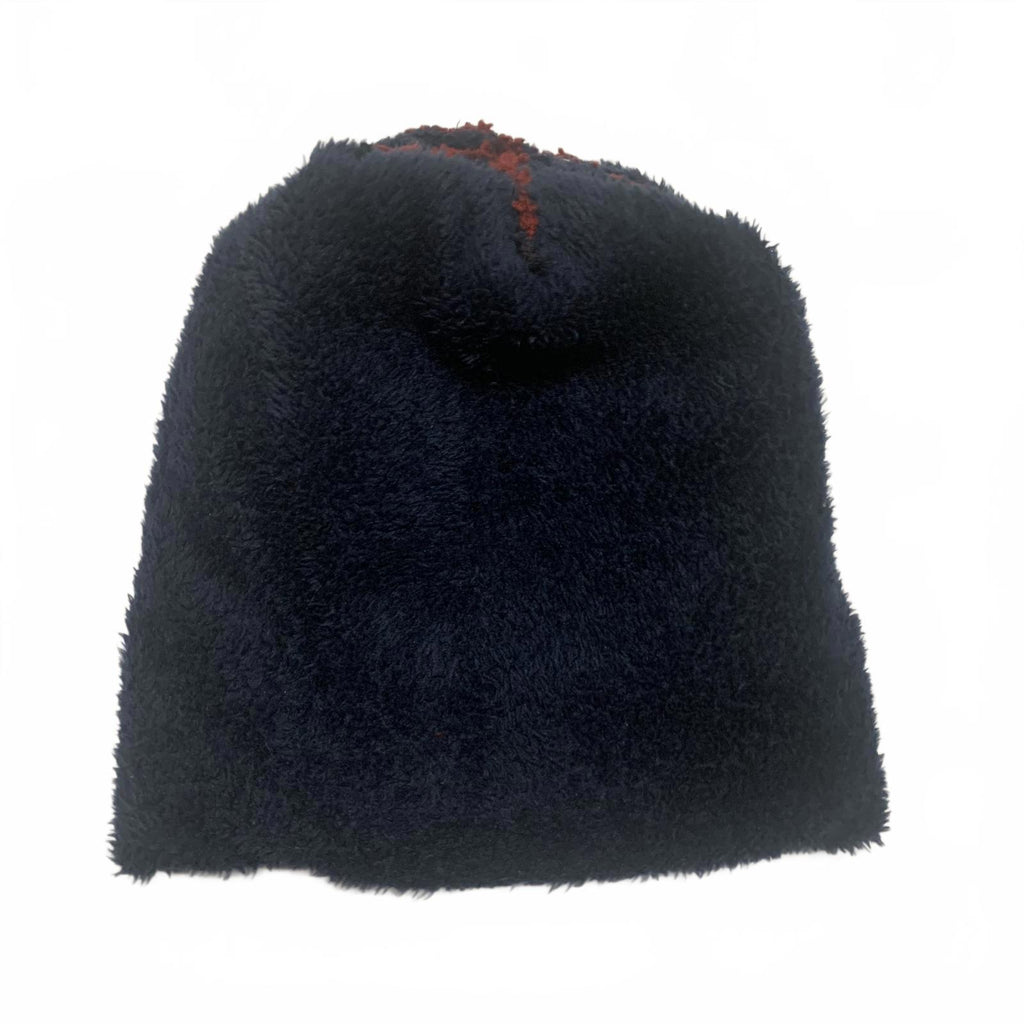 Conjunto de gorro, bufanda y guantes de punto para invierno, color burdeos y azul marino, forro de piel sintética OSFA