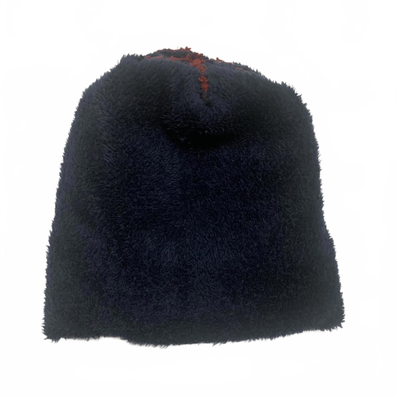 Conjunto de gorro, bufanda y guantes de punto para invierno, color burdeos y azul marino, forro de piel sintética OSFA