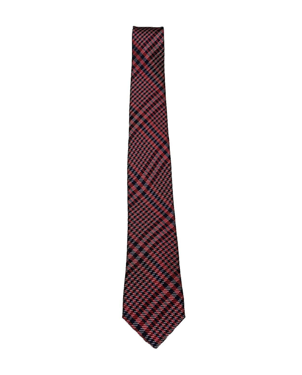 Corbata de seda con estampado de cuadros rojos y azules para hombre de Ben Sherman