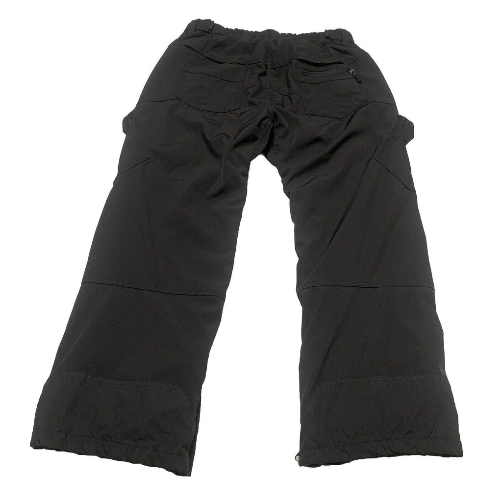 Pantalones de esquí Gerry Snow negros XL EG con forro polar y bolsillos elásticos, cintura ajustable