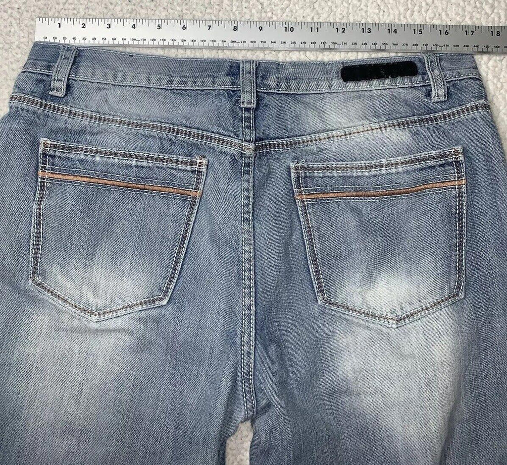 Bota vaquera negra premium azul para hombre talla 34/30