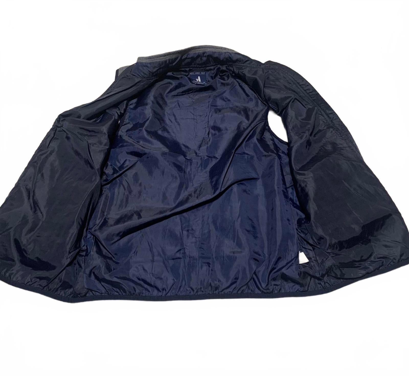 Chaleco polar gris Johnnie-O West Coast Prep, talla mediana, para hombre