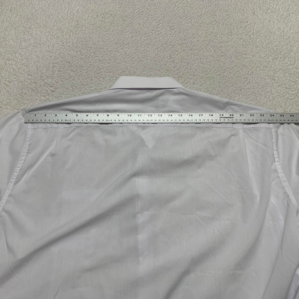 Camisa de vestir clásica con botones Boltini para hombre, talla 4XL, blanca, talla 20-20,5