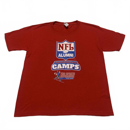 Jerseys DRI-POWER Youth Size Medium Red NFL Alumni Youth Football Camps T-Shirt