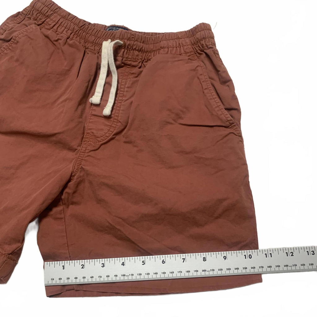 Pantalones cortos casuales J. Crew para hombre, talla extragrande, color rojo ladrillo, de algodón, con bolsillos, talla 25