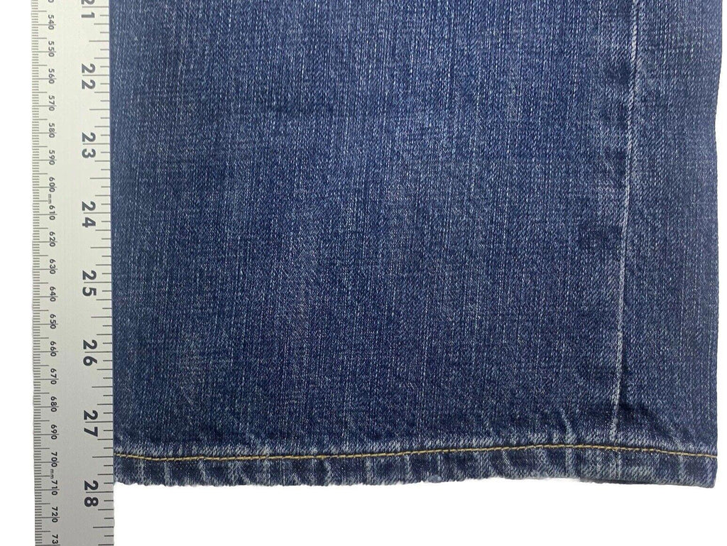 Vaqueros de mezclilla de calidad X2 para hombre, talla W31 L30, corte de bota azul