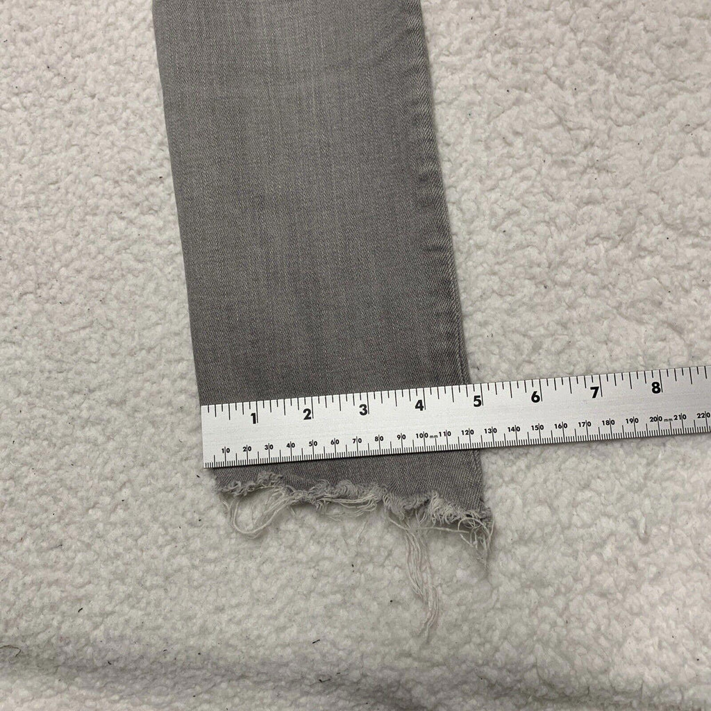 Vaqueros desgastados ajustados de lavado claro gris talla 6 para mujer de Zara