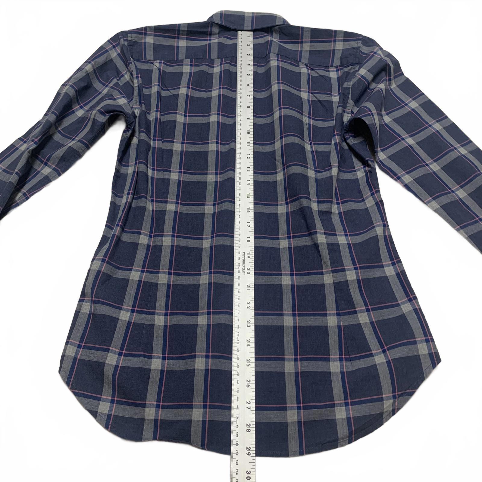 Camisa a cuadros azul de corte entallado Bonobos para hombre, talla pequeña