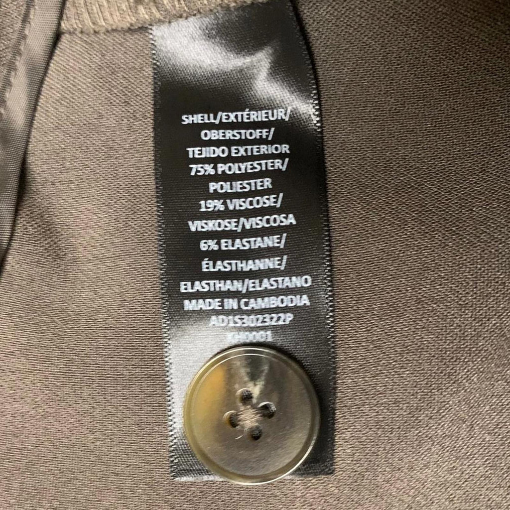 Pantalones anchos marrones con parches Adrianna Papell para mujer, talla 8, talla pequeña, ancho 32 x 26,5