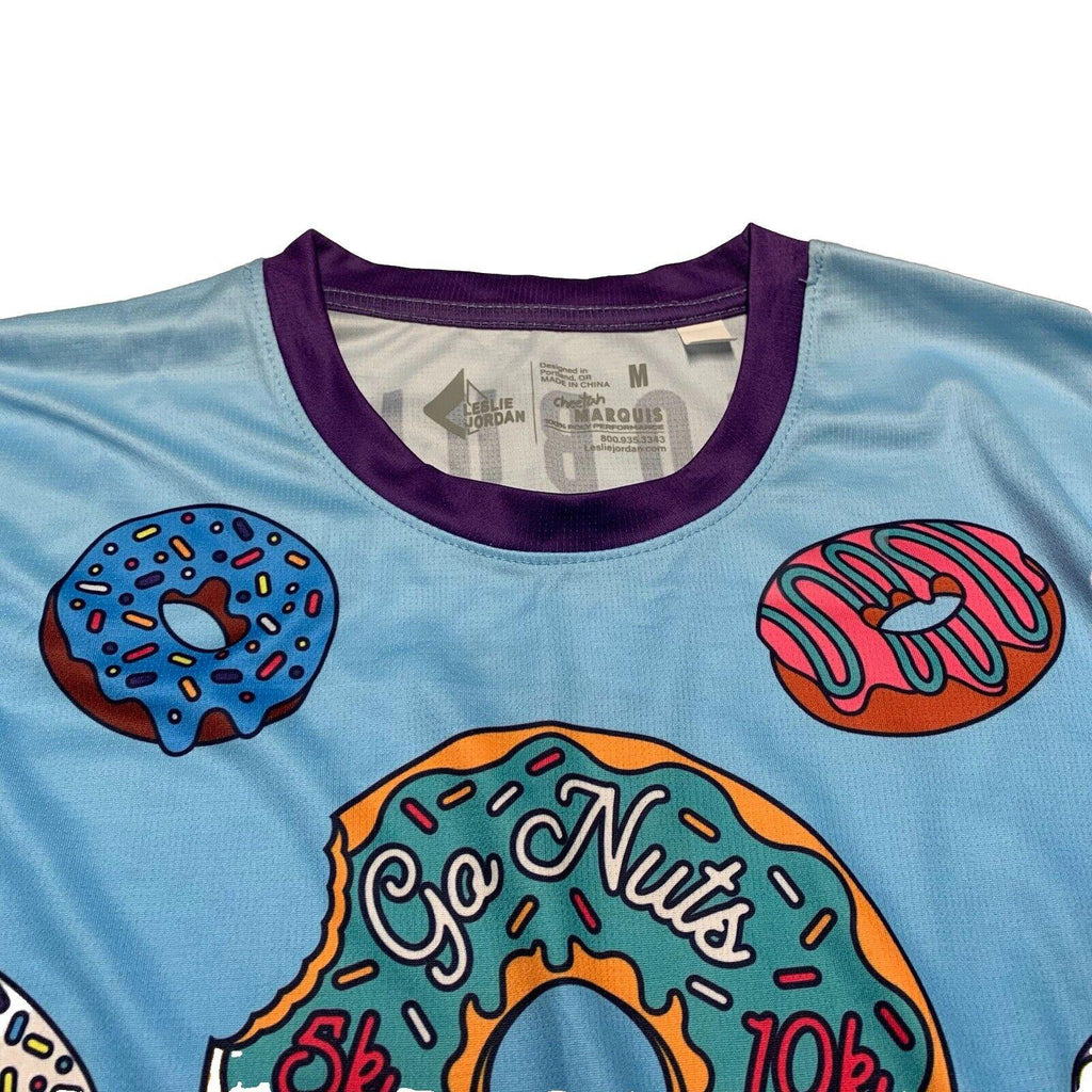 Leslie Jordan Cheetah Marquis Women's  Medium Multicolor Running T-Shirt Top