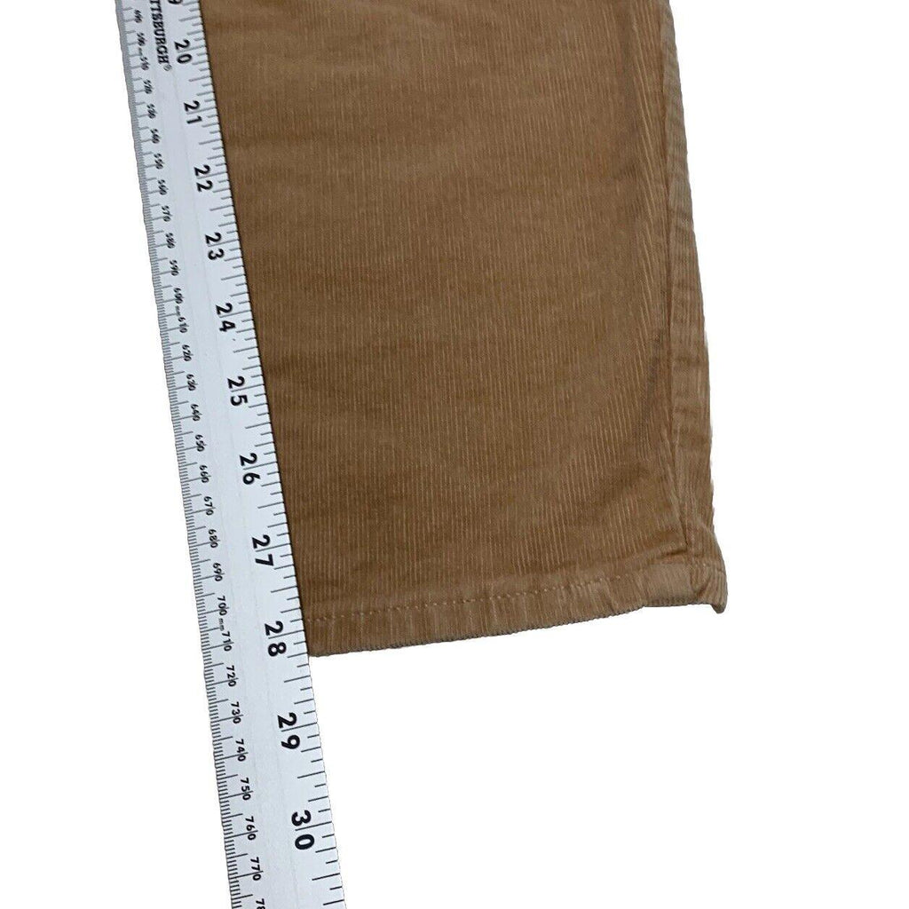 Pantalones Jegging Talbots de pana color canela para mujer, talla 14, con curvas